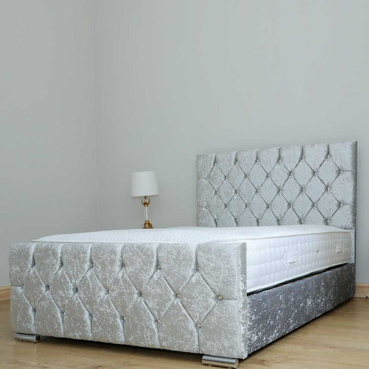 Florida Upholstered Bed and Mattress Set
