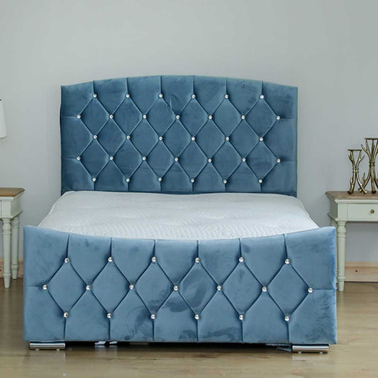 Half Moon Upholstered Bed