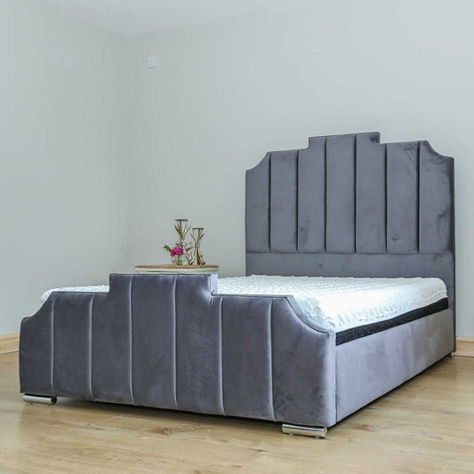 Parker Upholstered Frame Bed and Mattress Set