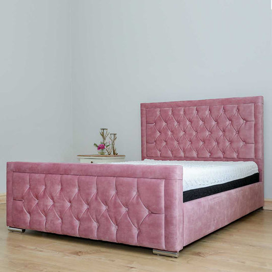 Princes Upholstered Bed and Mattress