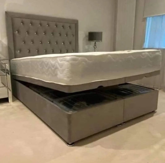 Bumper Bar Divan Ottoman Gas Lift Bed