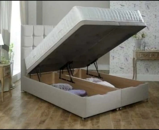 Cube Divan Ottoman Gas Lift Bed