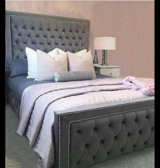 Luxury Royal Studded Upholstered Bed